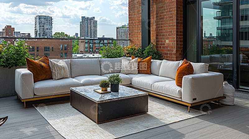 高清大图下载【趣麦麦图】-阳台户外休闲区