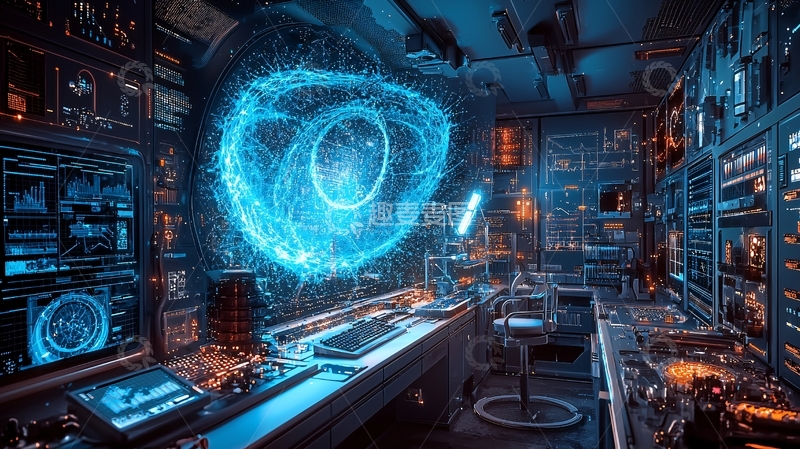 高清大图下载【趣麦麦图】未来科技实验室