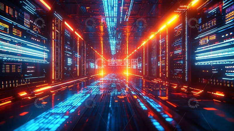 高清大图下载【趣麦麦图】未来科技感走廊