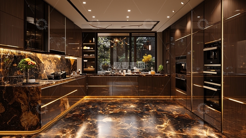高清大图下载【趣麦麦图】奢华现代厨房设计