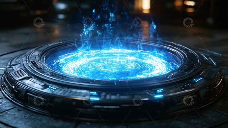 高清大图下载【趣麦麦图】蓝色能量核心