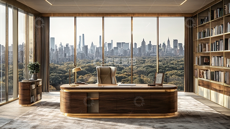 高清大图下载【趣麦麦图】现代都市高层景观办公室