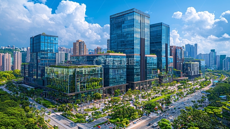高清大图下载【趣麦麦图】现代化都市建筑群
