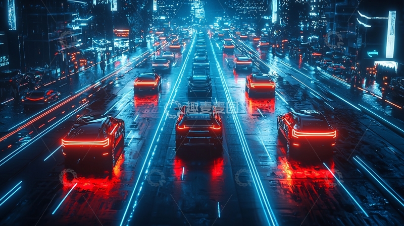 高清大图下载【趣麦麦图】未来城市夜景77