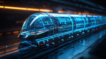 未来科技感列车