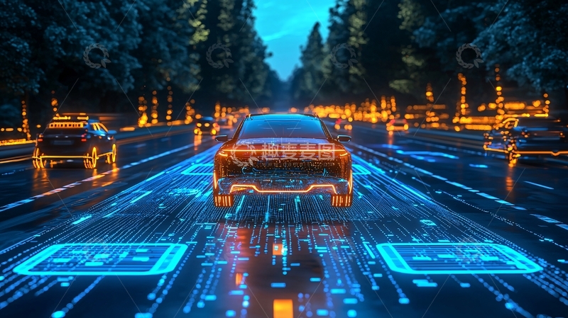 高清大图下载【趣麦麦图】未来科技感公路