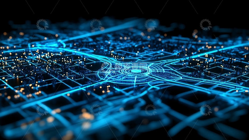 高清大图下载【趣麦麦图】数字城市夜景