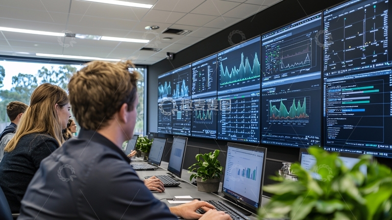 高清大图下载【趣麦麦图】数据中心监控室
