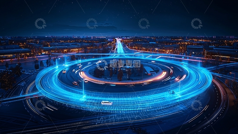 高清大图下载【趣麦麦图】未来城市夜景79