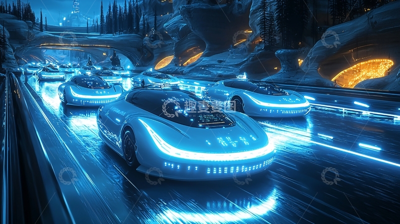 高清大图下载【趣麦麦图】未来科技感汽车
