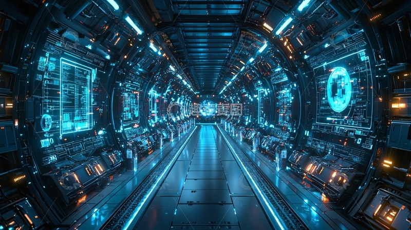高清大图下载【趣麦麦图】科幻未来感隧道