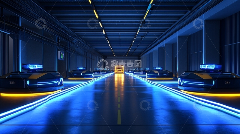 高清大图下载【趣麦麦图】未来科技感长廊