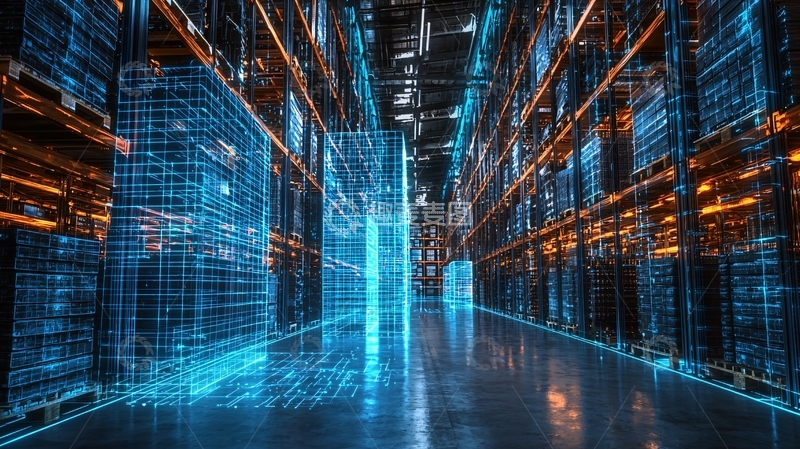 高清大图下载【趣麦麦图】未来科技感仓库