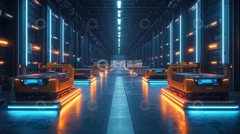 高清大图下载【趣麦麦图】未来科技感长廊