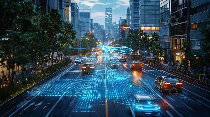 高清大图下载【趣麦麦图】未来城市交通