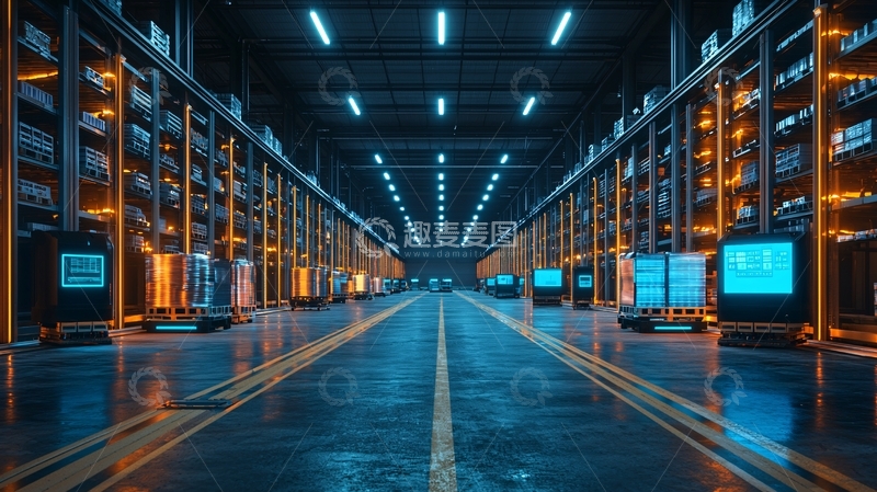 高清大图下载【趣麦麦图】未来科技感仓库