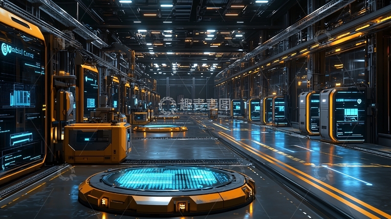 高清大图下载【趣麦麦图】未来科技走廊