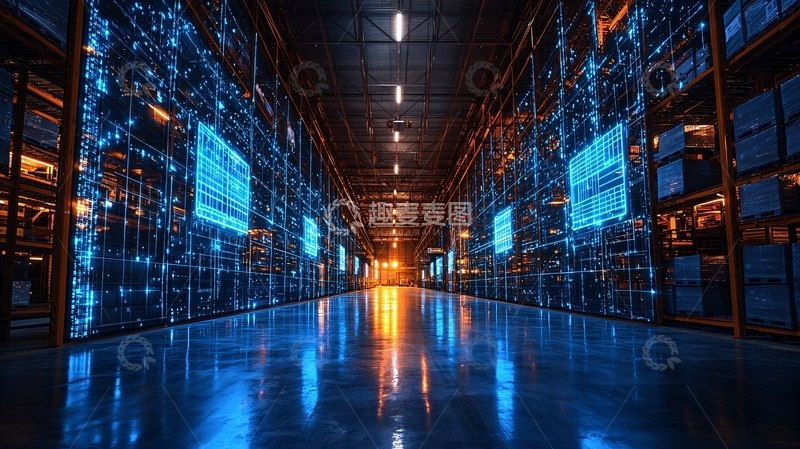 高清大图下载【趣麦麦图】数据中心走廊