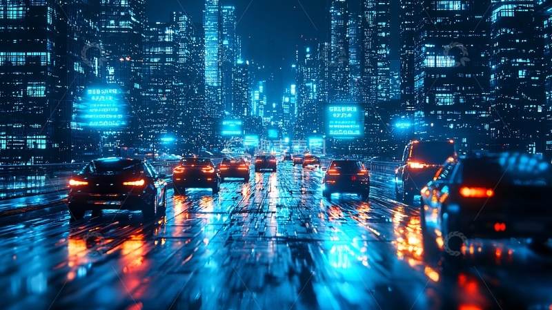 高清大图下载【趣麦麦图】未来科技城市夜景