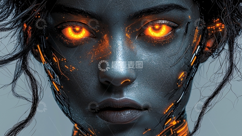 高清大图下载【趣麦麦图】机械女郎