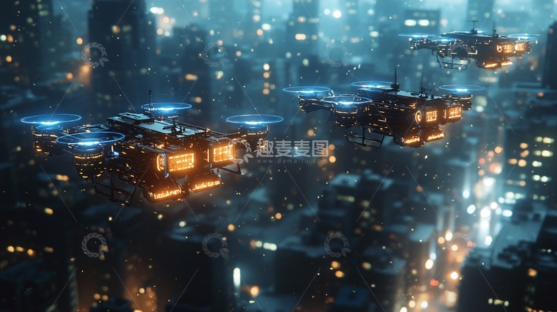 高清大图下载【趣麦麦图】未来都市夜景394