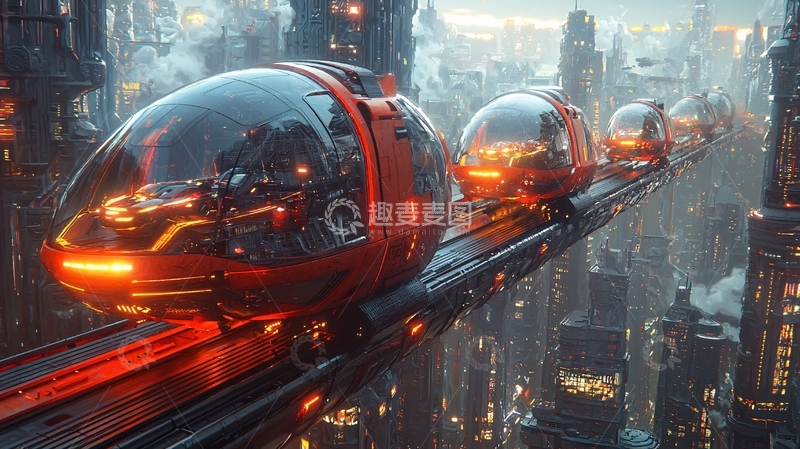 高清大图下载【趣麦麦图】未来城市交通