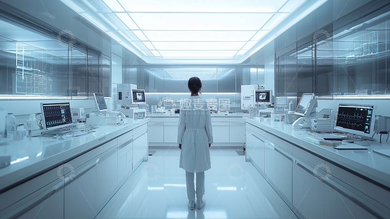 高清大图下载【趣麦麦图】现代化实验室场景