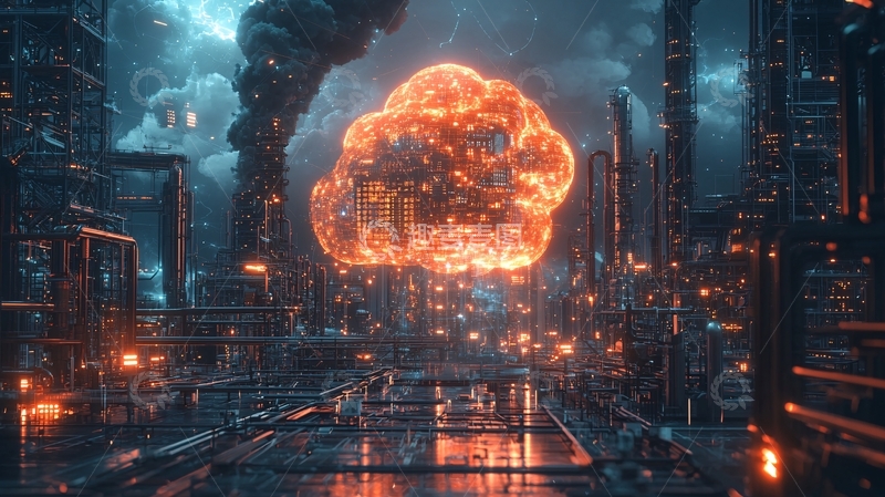 高清大图下载【趣麦麦图】未来都市爆炸