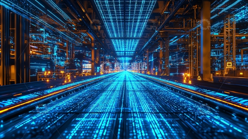 高清大图下载【趣麦麦图】数字科技未来通道