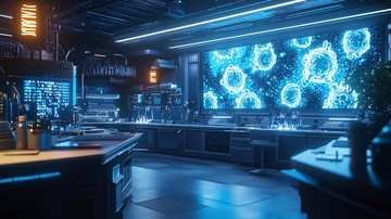 科幻实验室场景