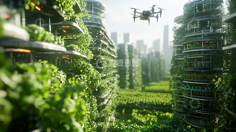 高清大图下载【趣麦麦图】未来城市农业