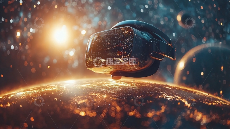 高清大图下载【趣麦麦图】宇宙中的VR设备