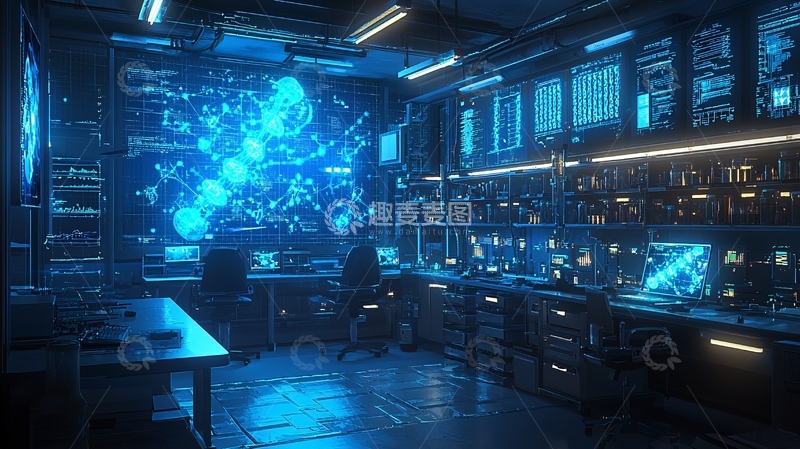 高清大图下载【趣麦麦图】未来科技实验室