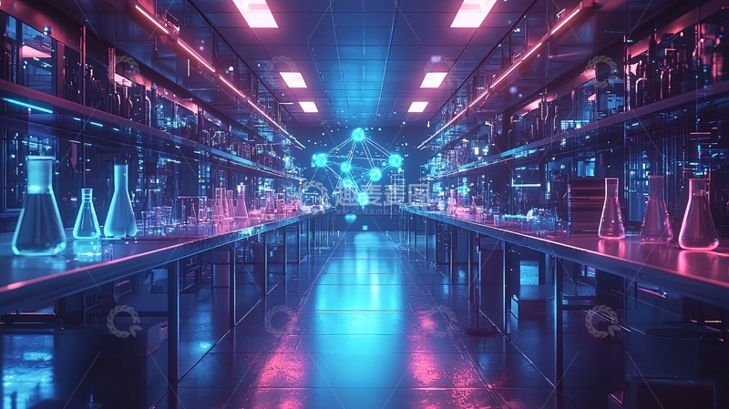 高清大图下载【趣麦麦图】未来科技实验室