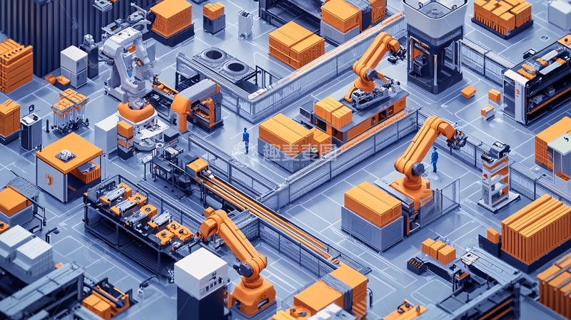 高清大图下载【趣麦麦图】工业自动化生产线20