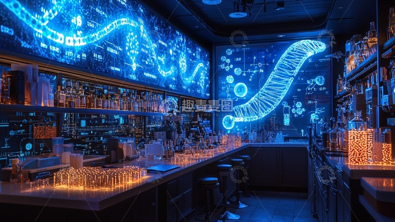 高清大图下载【趣麦麦图】科技感酒吧