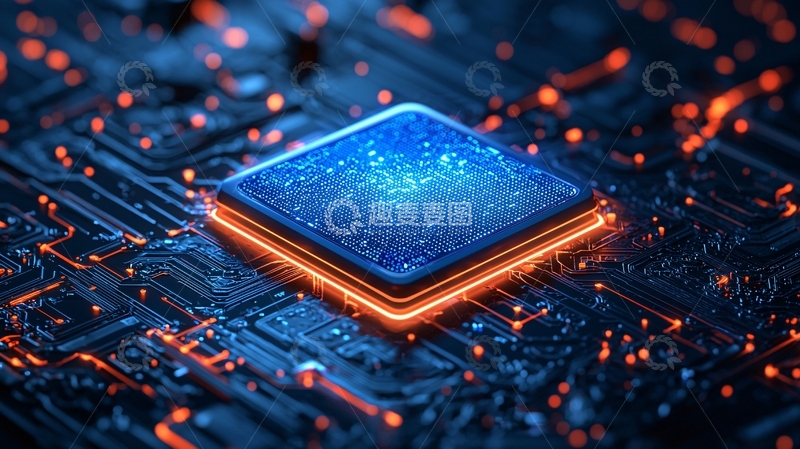 高清大图下载【趣麦麦图】高科技芯片特写