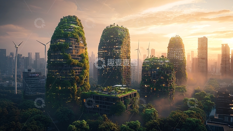高清大图下载【趣麦麦图】未来都市