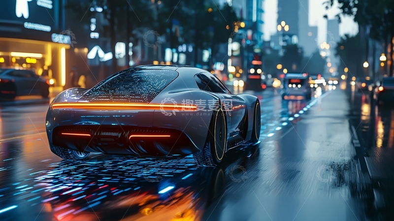 高清大图下载【趣麦麦图】雨夜