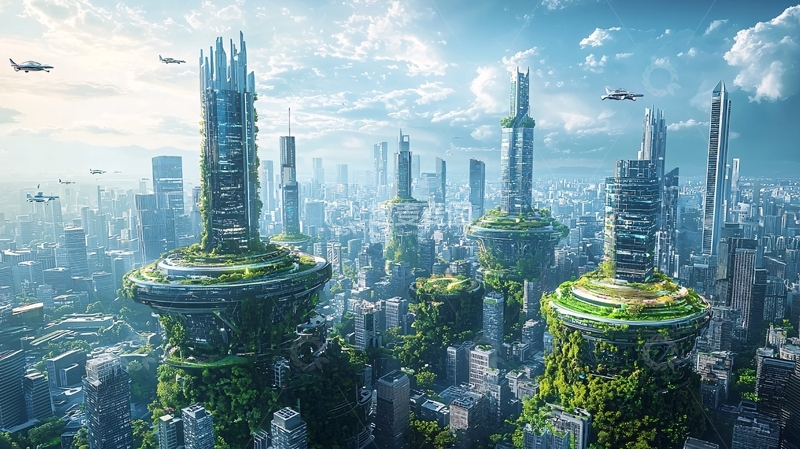 高清大图下载【趣麦麦图】未来都市