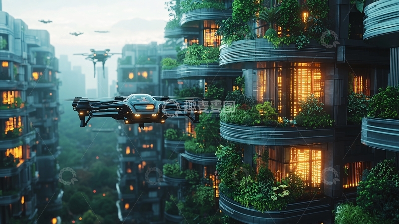 高清大图下载【趣麦麦图】未来城市