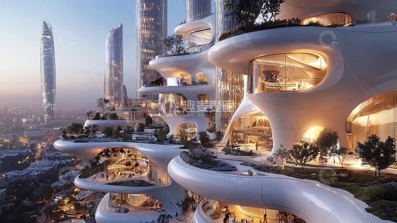 高清大图下载【趣麦麦图】未来城市建筑5