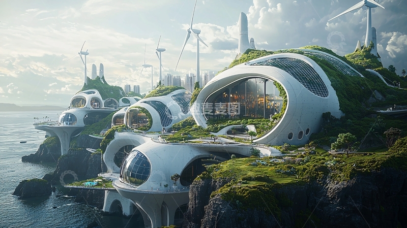 高清大图下载【趣麦麦图】未来生态城市