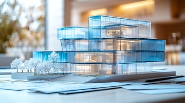 透明玻璃建筑模型