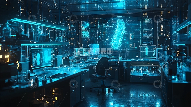 高清大图下载【趣麦麦图】未来科技实验室