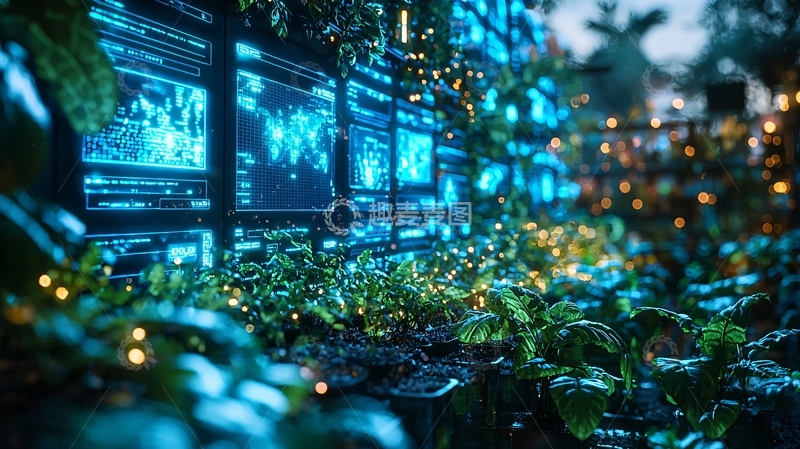 高清大图下载【趣麦麦图】科技感数据墙