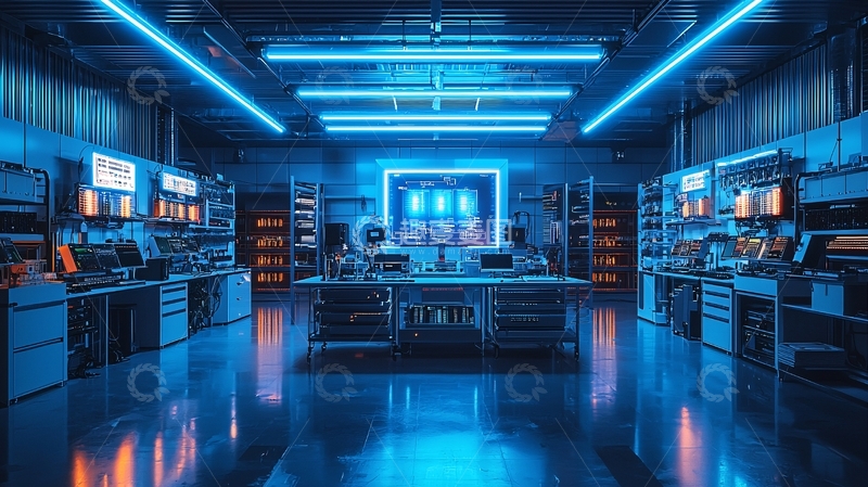 高清大图下载【趣麦麦图】蓝光科技感未来商店