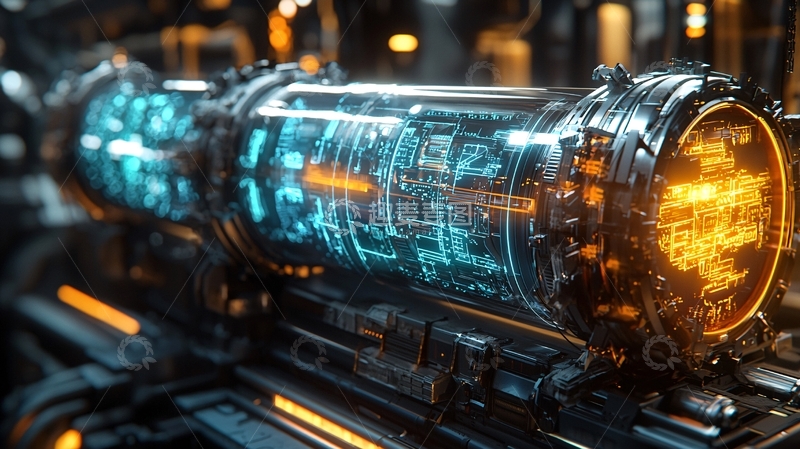 高清大图下载【趣麦麦图】未来科技感管道