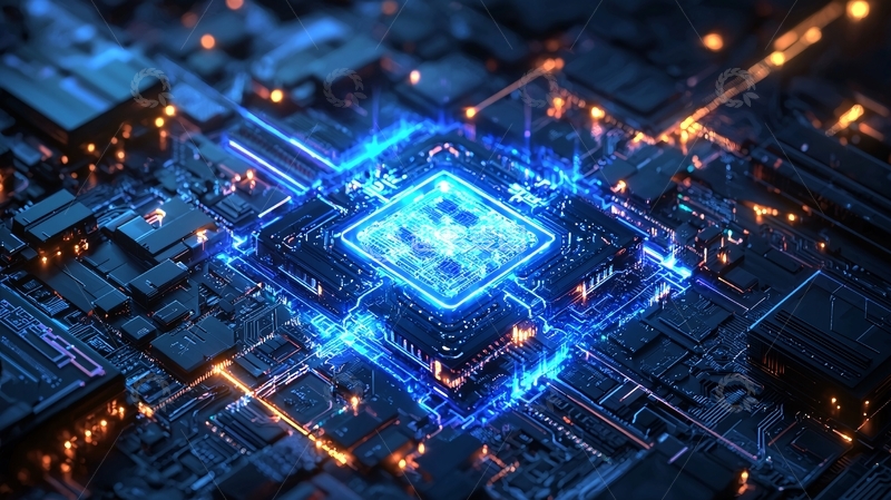 高清大图下载【趣麦麦图】高科技芯片电路板