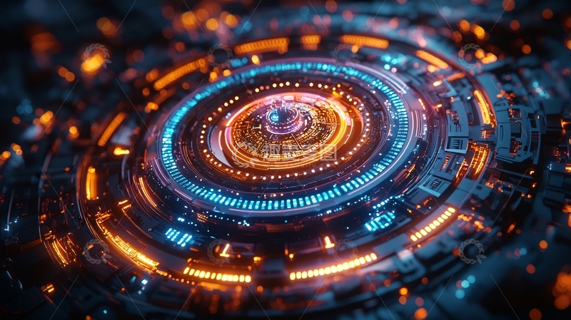 炫酷科技感圆形能量核心